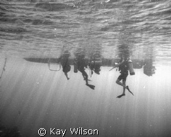 Getting back on to the boat, Layou Wall, St. Vincent, St.... by Kay Wilson 